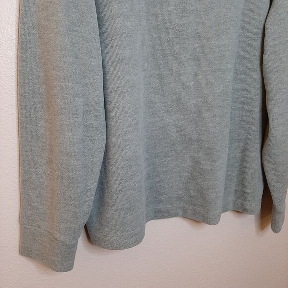 Uniqlo Sweater Green Women Size M Oversized Soft Ribbed High Neck Long Sleeve - Picture 7 of 11